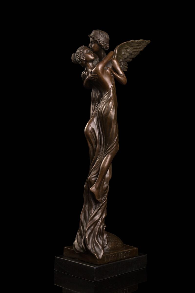 送料無料 大人気ブロンズ像 乙女天使の羽翼 インテリア 彫刻 銅像 Andapt Com