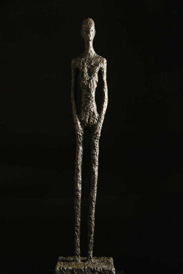 44％割引ブラック系最新のデザイン 超人気ブロンズ像 ヴェニスの女 ジャコメッティ 43cmインテリア 彫刻 銅像 彫刻/オブジェクト 美術品