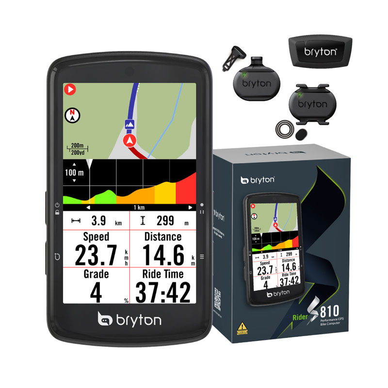 bryton ブライトン Rider S810T ライダーS810T ケイデンス/スピード/心拍センサー付 GPSサイクルコンピューター