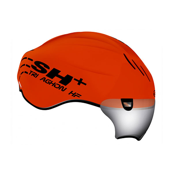 SH+ TRIAGHON HF トライアゴン 二分の一 安全帽 MATT ORANGE/BLACK JCF御墨付き 自転車・サイクリング-ヘルメット-スポーツ・アウトドア