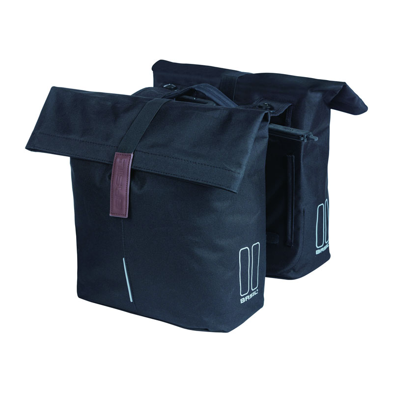 BASIL バジル CITY DOUBLE PANNIER BAG MIK シティ ダブルパニアバッグ MIK対応 ブラック/ブラック