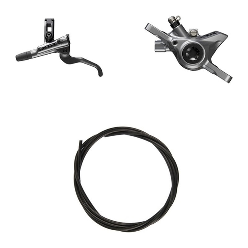 SHIMANO シマノ XTR BL-M9200/BR-M9200 ブレーキレバー/キャリパー 左後 メタル 1700mm (油圧ディスクブレーキ)