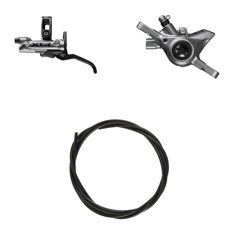 SHIMANO シマノ XTR BL-M9220/BR-M9200 ブレーキレバー/キャリパー 左後 メタル 1700mm (油圧ディスクブレーキ)