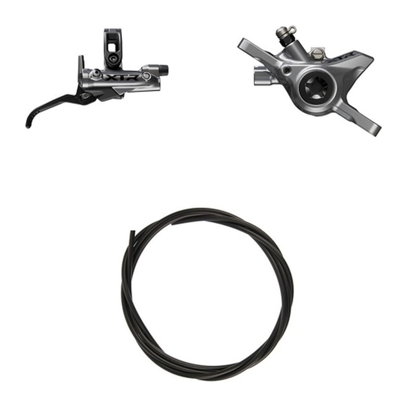 SHIMANO シマノ XTR BL-M9220/BR-M9200 ブレーキレバー/キャリパー 右前 レジン 1000mm (油圧ディスクブレーキ)