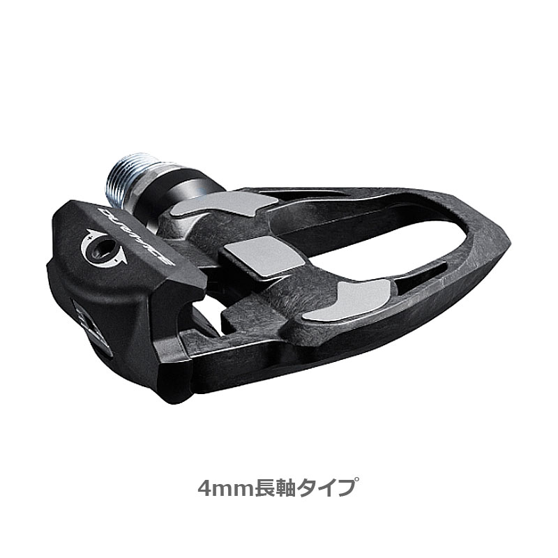 SHIMANO DURA-ACE ペダル (SPD-SL) PD-R9100 +4粍軸操作手順 片面 炭素 読み込む用 シマノ ビンディングペダル