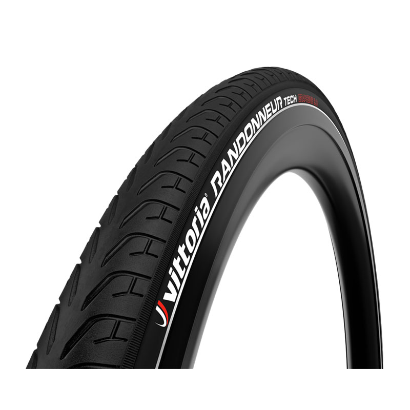 VITTORIA ヴィットリア RANDONNEUR TECH ランドナーテック (リフレクター) Rigid G2.0 クリンチャー 26x1.5 アーバン タイヤ オールブラック