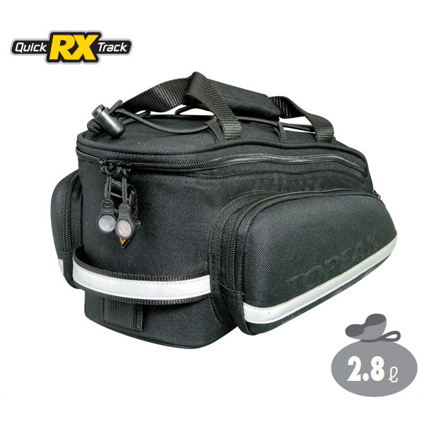 TOPEAK トピーク リアバッグ RX トランクバッグ EX RX TRUNKBAG EX [BAG20300] 【容量：2.8L】【長さ×幅×高さ：310×190×150(mm)】