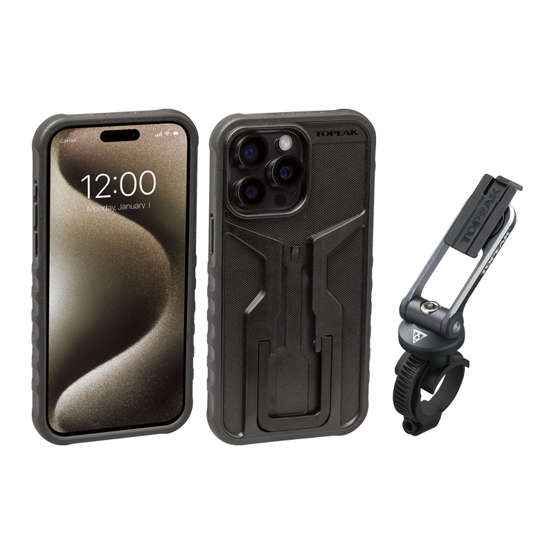 TOPEAK トピーク ライドケース iPhone 15 Pro Max用 セット RideCase スマートフォンケース&マウント