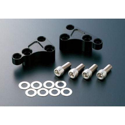 フロントキャリパーサポート brembo40mmピッチ対応 大径ローター用 ブラック ACTIVE(アクティブ) FJR1300 A(01〜03年)