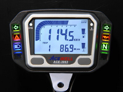 楽天市場】ACEWELL 多機能デジタルメーター（ACE-2802タイプ） ACE