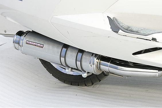 マグザム（MAXAM）SG17J GGタイプマフラー BSタイプ ホワイトカーボン ASAKURA（浅倉商事）
