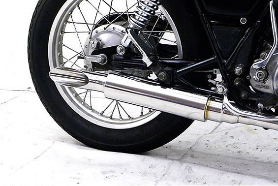 SR400キャブ車 US-T900タイプマフラー スリップオンタイプASAKURA（浅倉商事）