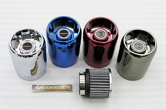 フォルツァSi MF12（FORZA） パワーフィルターキットレッドメッキ ASAKURA（浅倉商事）