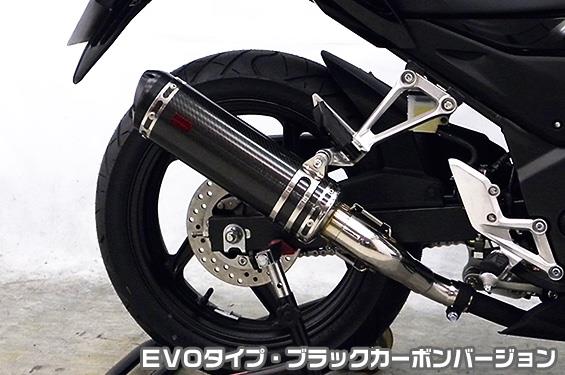 CB250F（14～） TTRタイプスリップオンマフラー EVOタイプ ブラックカーボンバージョン ASAKURA（浅倉商事）