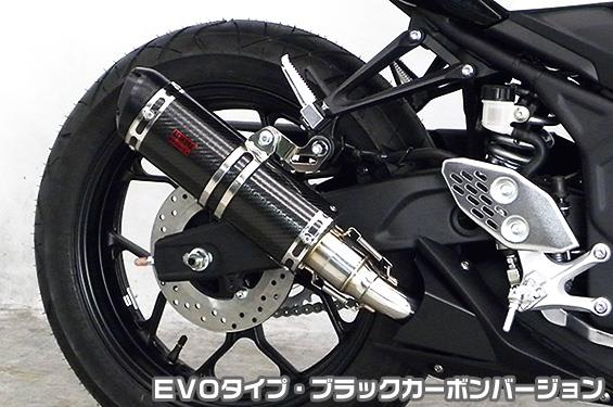 MT-25（JBK-RG10J） TTRタイプスリップオンマフラー EVOタイプ ブラックカーボンバージョン ヒートガード・ポリッシュ仕上 ASAKURA（浅倉商事）