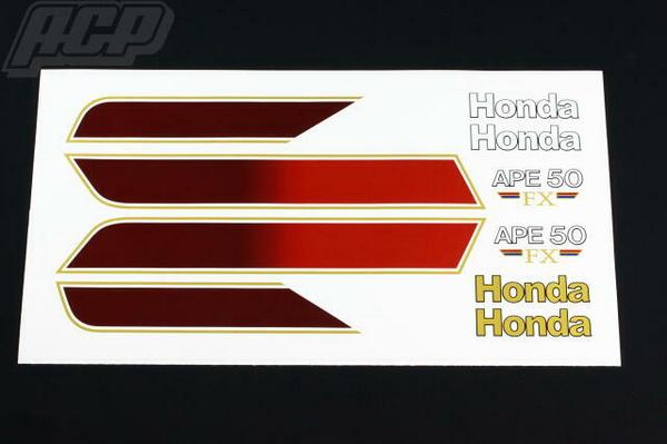 楽天市場】エイプ50 FXタイプ 専用 E4カラー ラインステッカーセット
