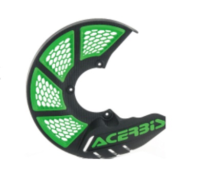AC-21846 X-BRAKE 2.0 ベンテッドフロントディスクカバー BLACK/GREEN アチェルビス（ACERBIS）