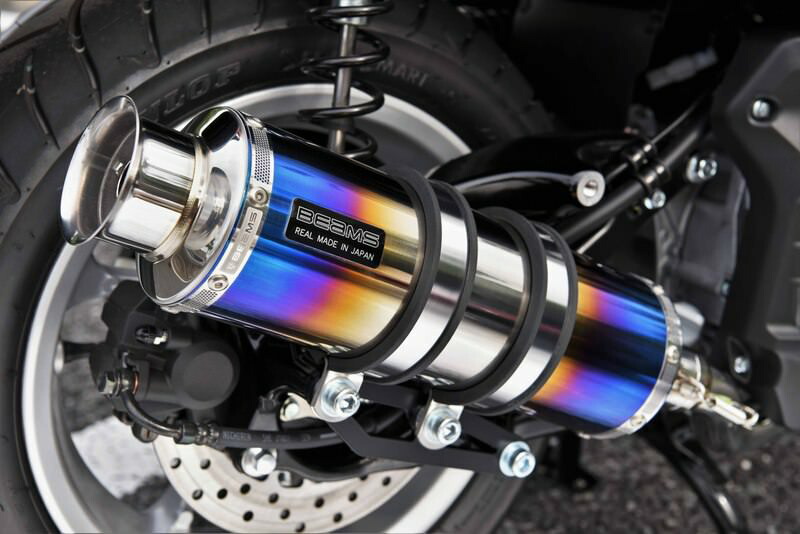NMAX155（エヌマックス155）2BK-SG50J SS300 ヒートチタン SP マフラー 政府認証 BMS-R（ビームス）