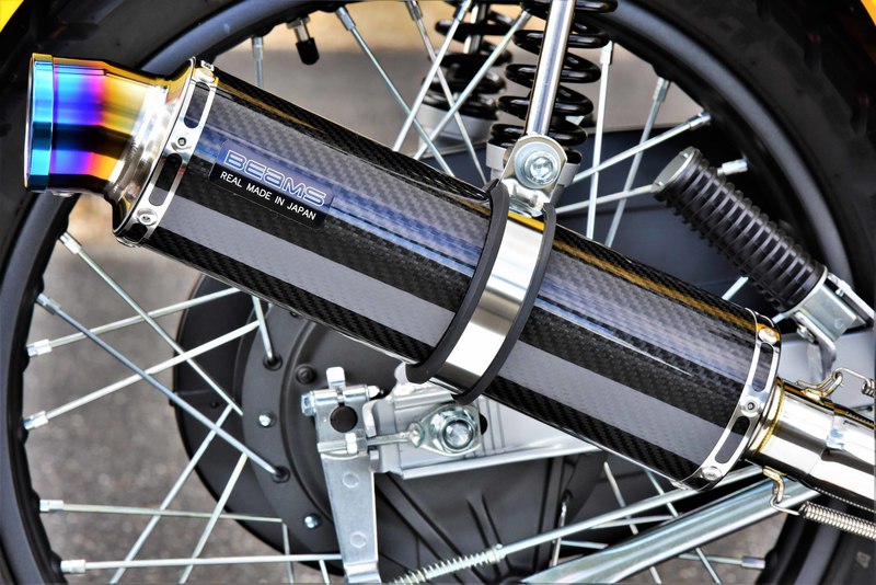 クロスカブ110（2BJ-JA45） R-EVO マフラー カーボンサイレンサー ダウンタイプ 政府認証 BMS-R（ビームス）