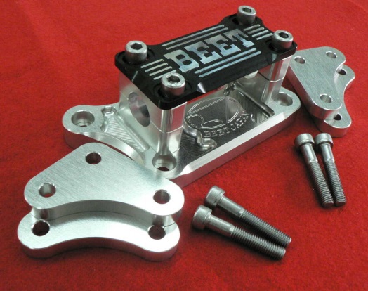 1400GTR（08～09年） バーハンドルコンバージョンキット ブレース付き：ゴールド BEET（ビート）｜バイク メンテ館