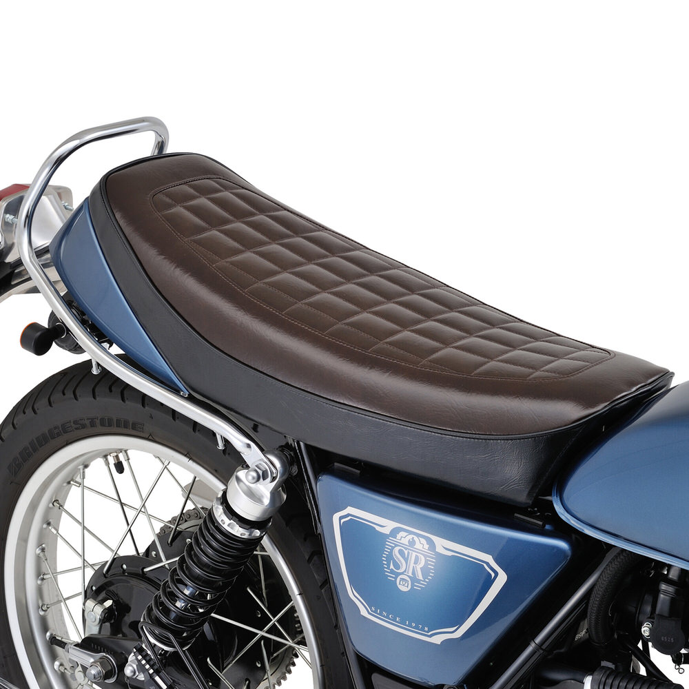 SR400/SR500（80～09年）/（10～21年） ノスタルジックシート ブラック/ブラウン 約25mmダウン DAYTONA（デイトナ）