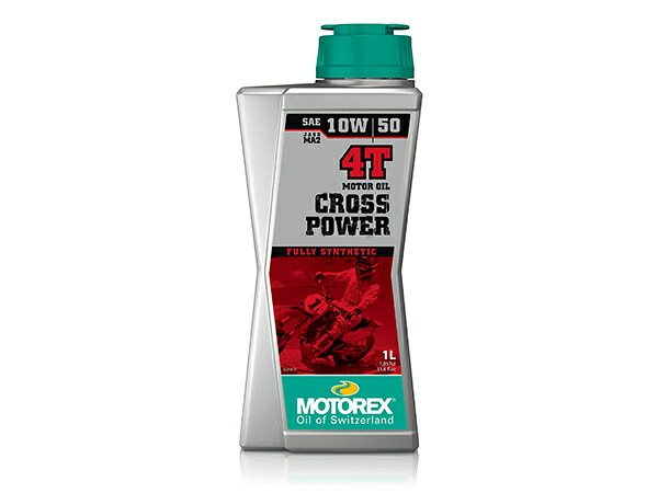 クロスパワー 4T（10W-50）1リットル（1L） 4サイクル用エンジンオイル MOTOREX（モトレックス）