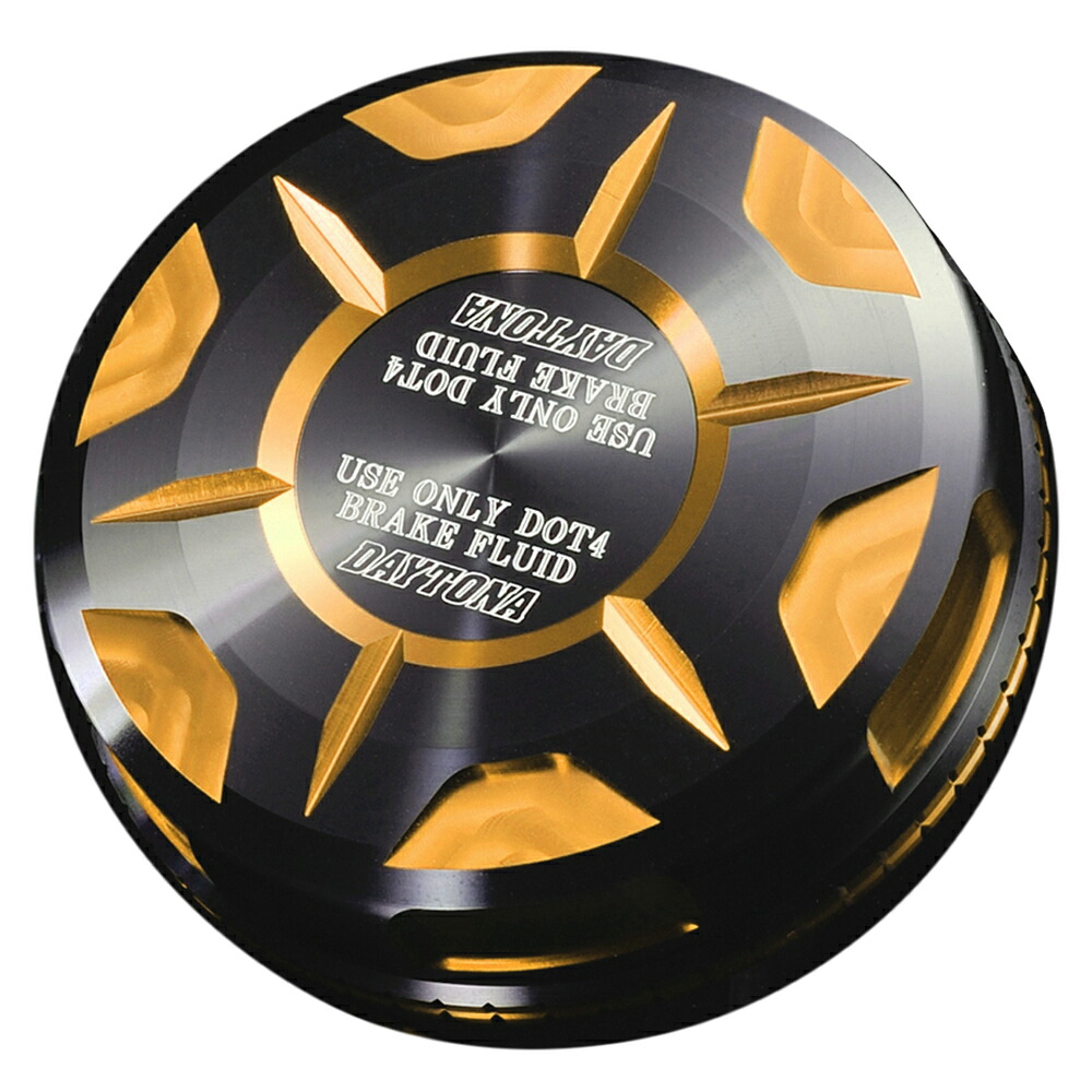PREMIUM ZONEシリーズ マスターシリンダータンクキャップ ゴールド NISSIN（ニッシン）Φ38タンク用 DAYTONA（デイトナ）