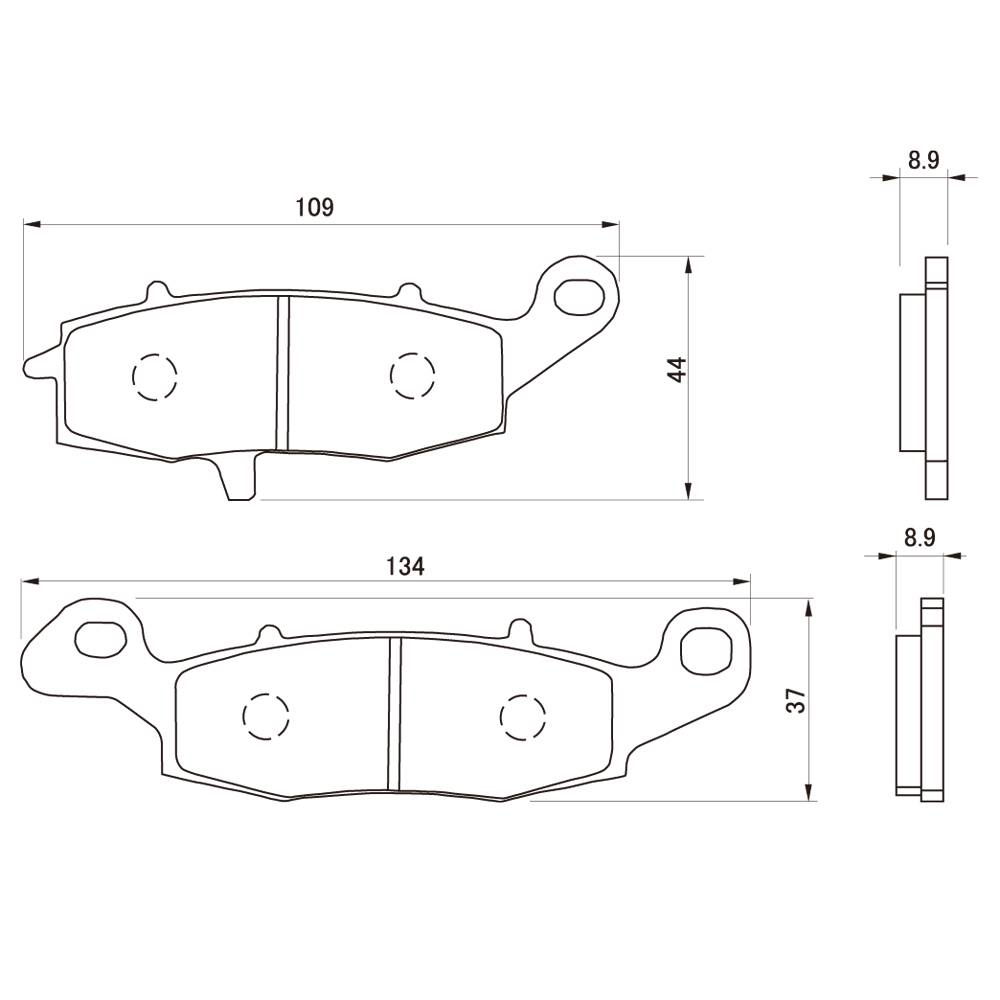 高価値 バリオス2 97〜07年 赤パッド ブレーキパッド フロント用 DAYTONA デイトナ advocaciadesaude.com.br