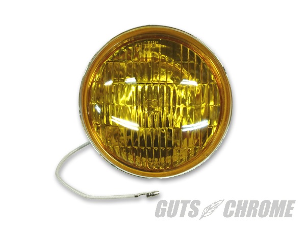 ビンテージスタイルフォグライト用H3バルブユニット アンバーレンズ GUTS CHROME ガッツクローム 【在庫有】