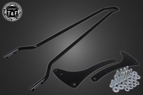 ドラッグスター250(DRAGSTAR) 純正フェンダー専用シーシーバーロング(ブラック) ガレージT&F