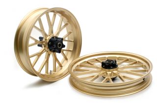 FXD DYNA（ABS）/FXDC アルミ鍛造ホイール（S18） フロント用 250-19 アルマイトブラック GLIDE（グライド）
