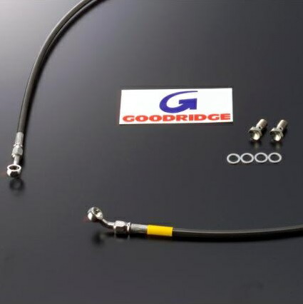FZ1（08～12年） ビルドアライン ボルトオンブレーキホースキット フロント用 T1-TYPE クリア スモークホース GOODRIDGE（グッドリッジ）