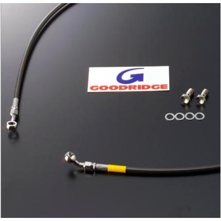 YZF-R25 ブレーキホース リア用 ステンレス スモークホース GOODRIDGE（グッドリッジ）