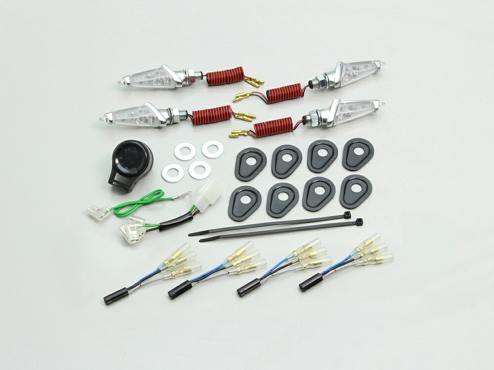 MT-09 TRACER LEDダガーウインカーキット メッキ クリアレンズ HURRICANE（ハリケーン）