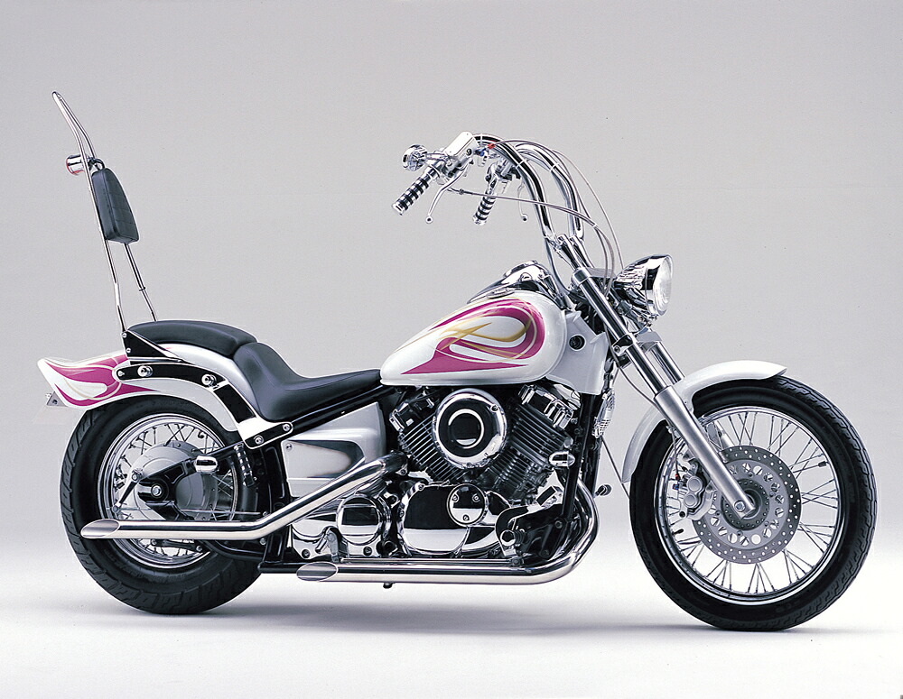 ドラッグスター400（4TR、5KP）/クラシック400（～00年） ドラッグマフラー スラッシュカットTYPE1 ステンレス製 HURRICANE（ハリケーン）