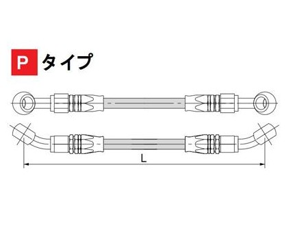 CBR1100XX クラッチホース フルステンレス製 ノーマル長 HURRICANE(ハリケーン)