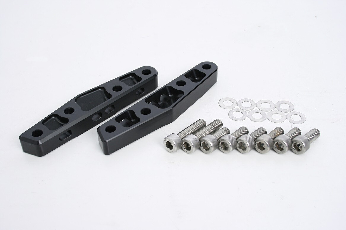 ゼファー1100(ZEPHYR) AH1フォーク用 アキシャルキャリパーサポート(brembo 40mm&310mm) ブラック ハイパープロ(HYPER PRO)|バイク メンテ館