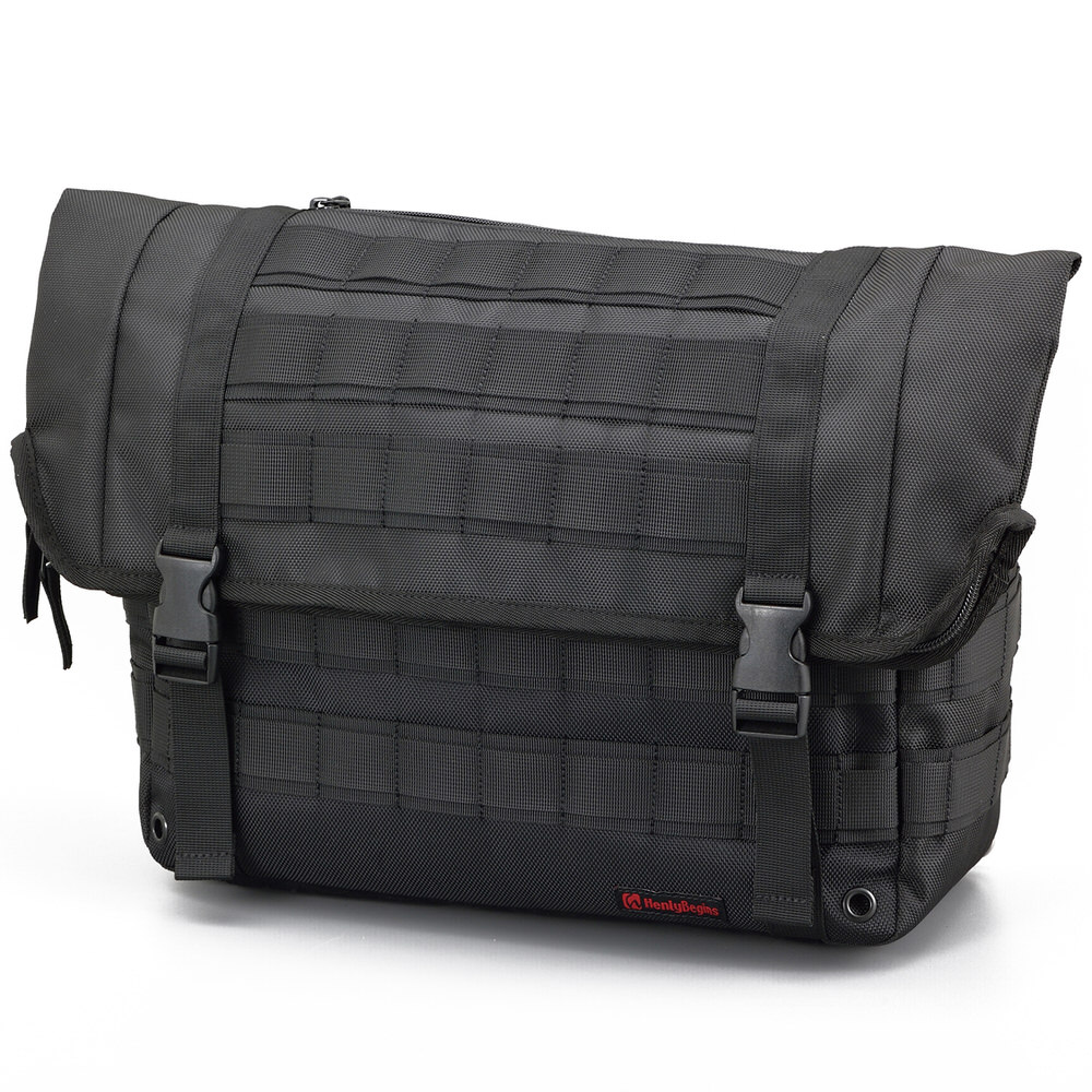DHS-20 サイドバッグ 10L ブラック 防水 サドルバッグ HenlyBegins（ヘンリービギンズ）