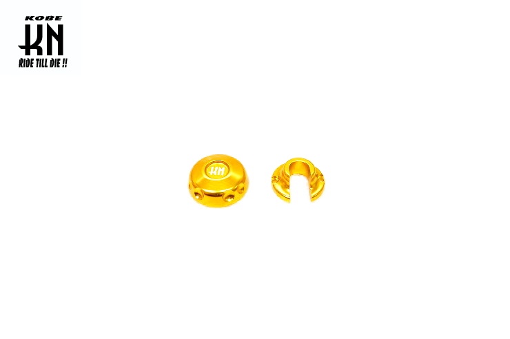アルミCNCチョークレバーキャップ ビッグキャブ用 ゴールド KN企画