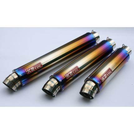 GPスタイル　スタンダードチタンサイレンサー・出口タイプ：3ピース・差込径：φ60.5 P50　K2-tec（ケイツーテック）