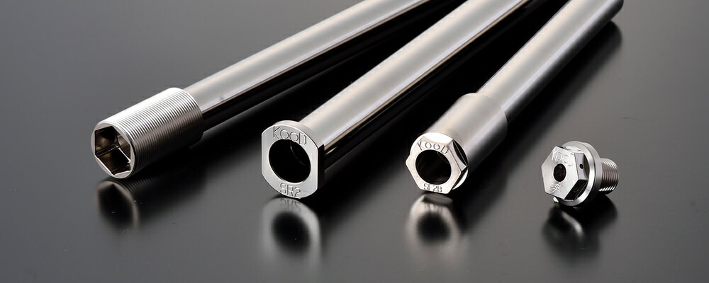 【Li kin】ＫＯＯＤ　クロモリアクスルシャフト フロントYF001 awaji-moto-parts_k-r-022
