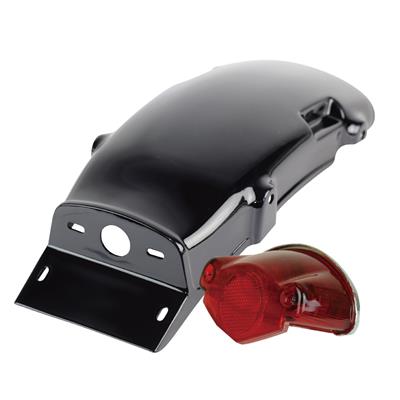 SR400/SR500 フェンダーレスキット ミラー38ET 黒塗装仕上げ GOODS（モーターガレージグッズ）