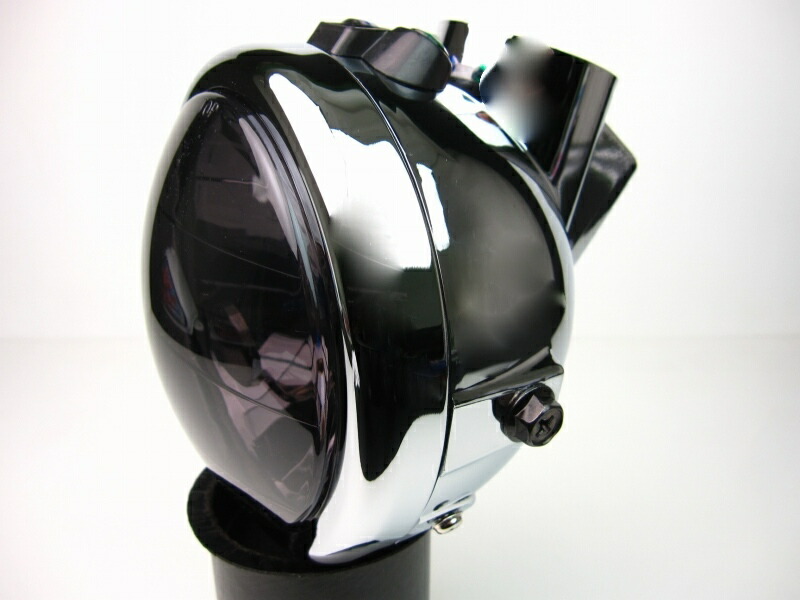 モンキー（MONKEY）5L/FI用 マルチリフレクターレンズ ヘッドライト グレーセット クローム MINIMOTO（ミニモト）
