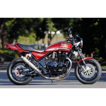 4in1 手曲げチタンEXマフラー（UPタイプ）ストレイトチタンV-1 NITRO RACING（ナイトロレーシング） ゼファー1100（ZEPHYR）｜バイク メンテ館