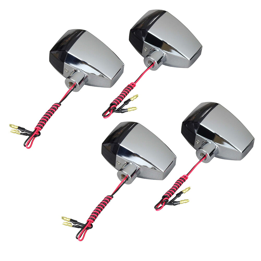 GPZ900R（A8～） ZRタイプクリスタルカットレンズウインカーセット メッキボディ/スモークレンズ POSH（ポッシュ）｜バイク メンテ館