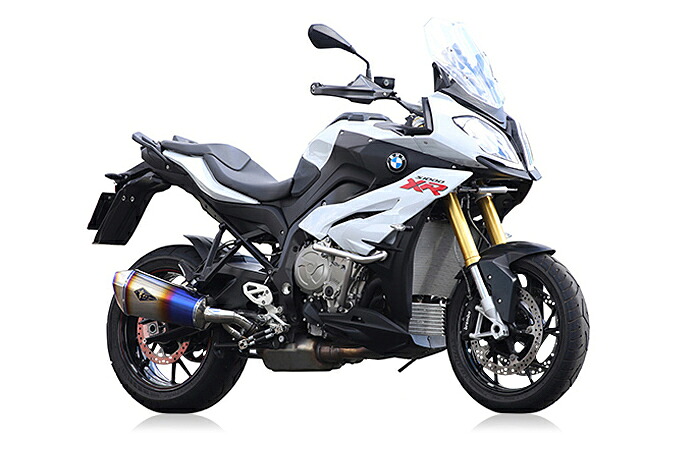 BMW S1000XR（15～19年） リアルスペック スリップオンマフラー シングル チタンドラッグブルー r's gear（アールズギア）