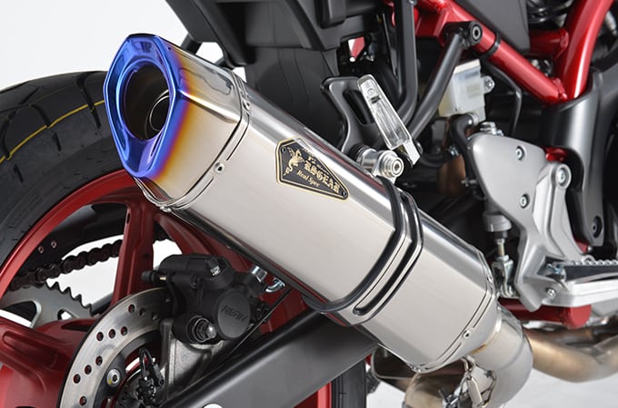 SV650 ABS/SV650X ABS（17年） アルスペック スリップオン チタンポリッシュ r's gear（アールズギア）