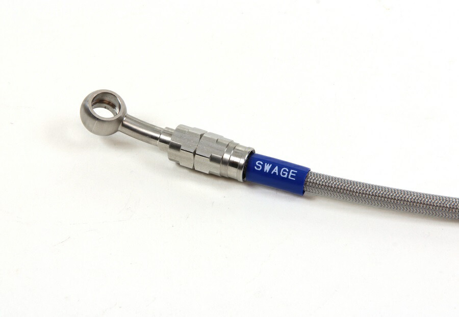 SV650（16年） Swage-PRO リア用 ブレーキホースキット ステン/クリアホース スウェッジライン（SWAGE-LINE）