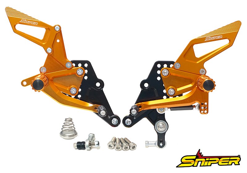 CBR250RR（MC51） バックステップ ゴールド 逆シフト専用 レース用（クイックシフター車用） SNIPER（スナイパー）