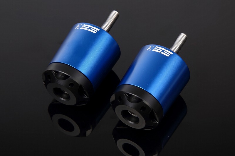 CBR650F（14～16年） アルミハンドルバーエンド ブルー SSK SPEEDRA（スピードラ）